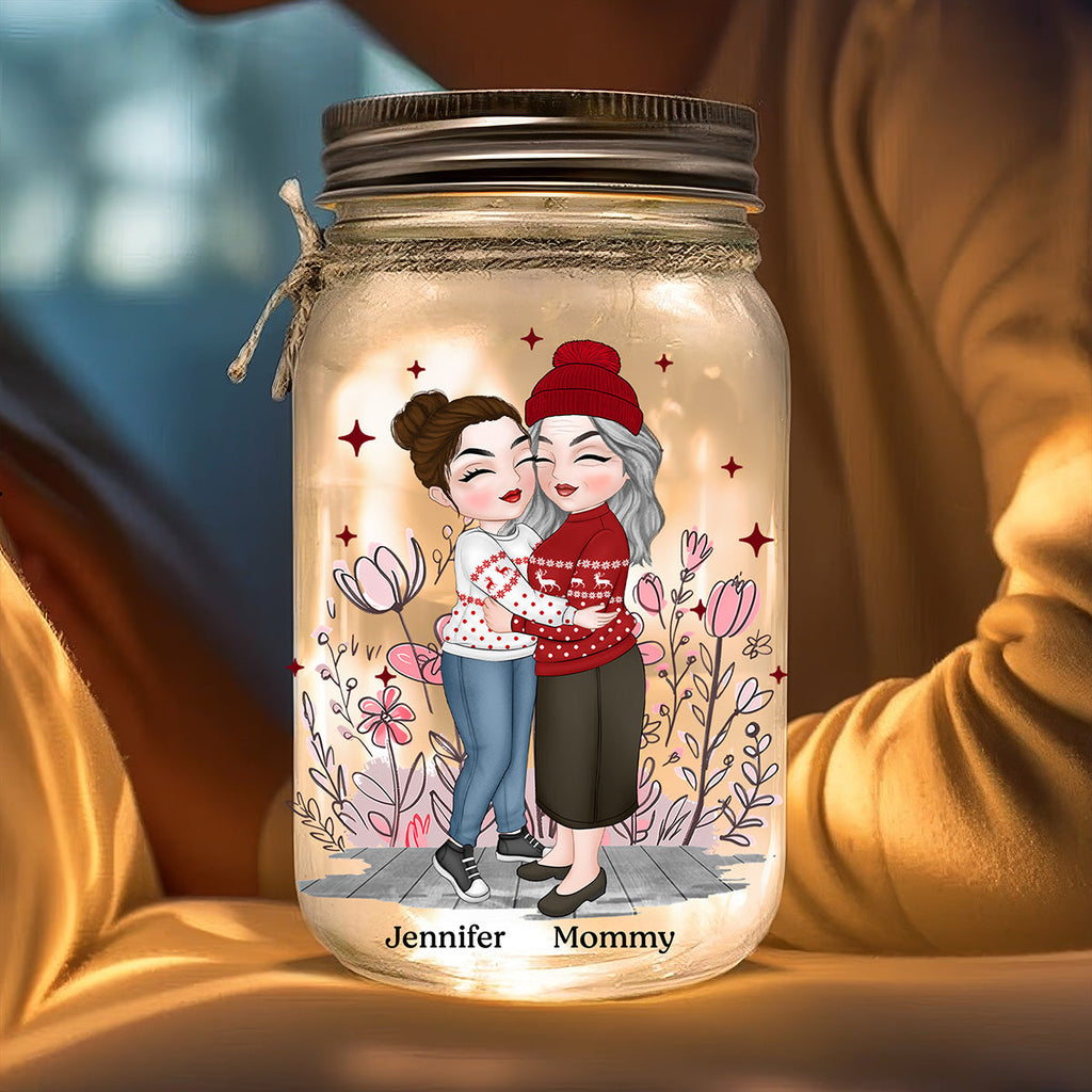 To My Daughter Version 2 - Personalized Mason Jar Light