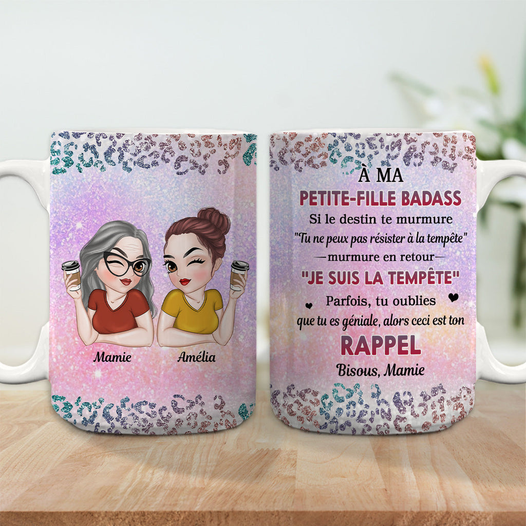 Custom Christmas & Birthday Gift for Daughter • Mi Nieta Valiente - Taza de café personalizada