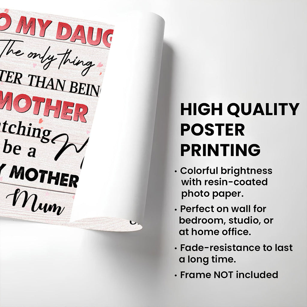 To My Daughter - Personalized Poster