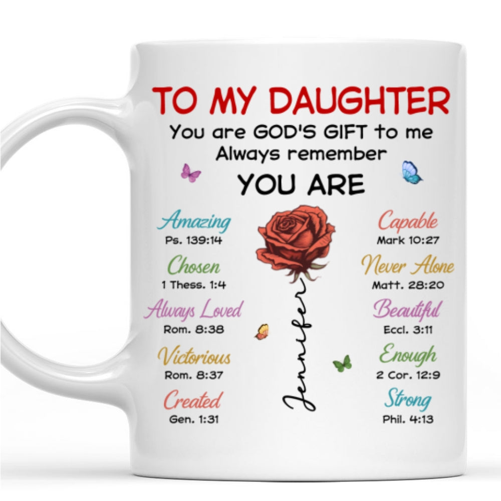 Custom Christmas & Birthday Gift for Daughter • You Are My Gift - Personalized Coffee Mug