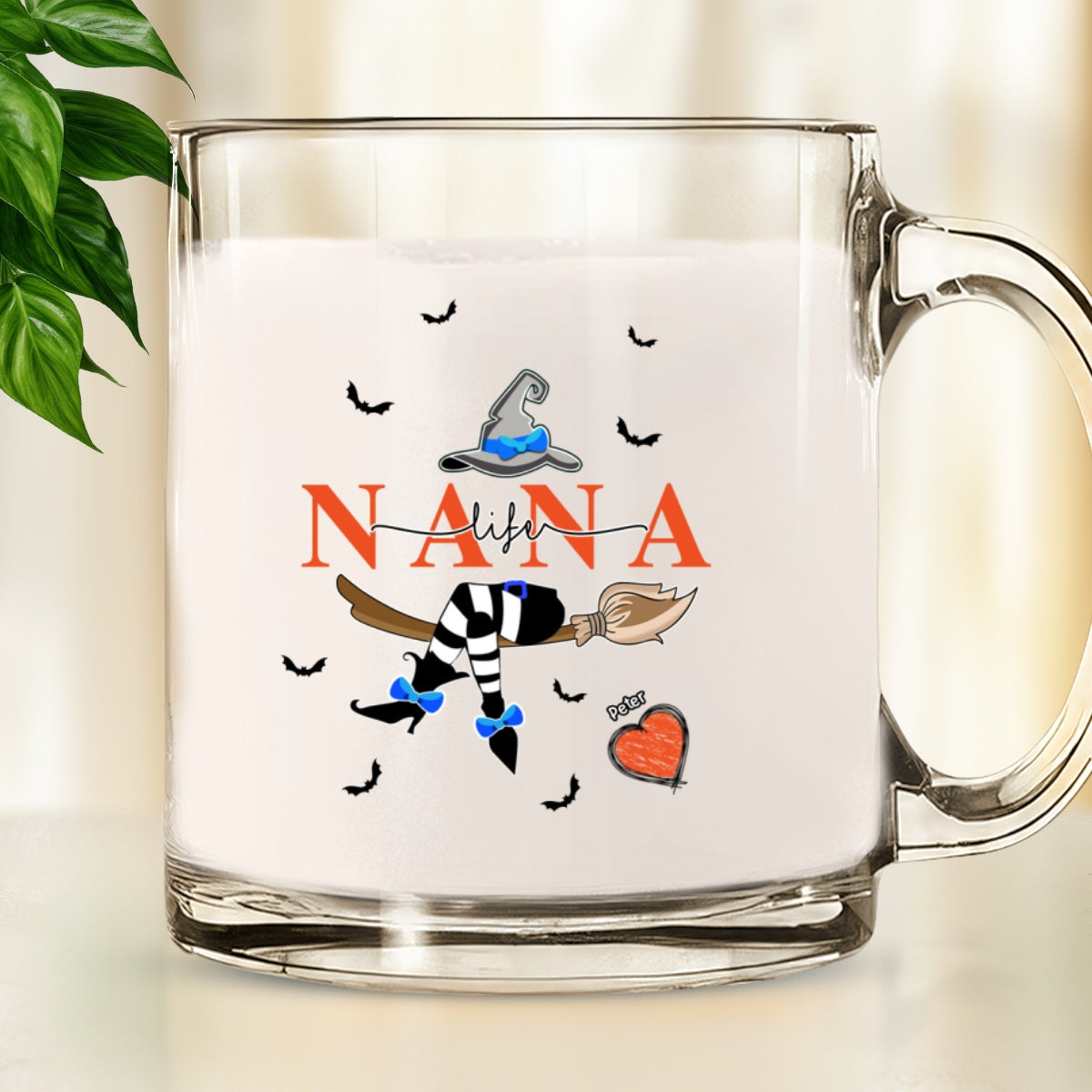 Grandma Life Witch - Personalized Glass Mug