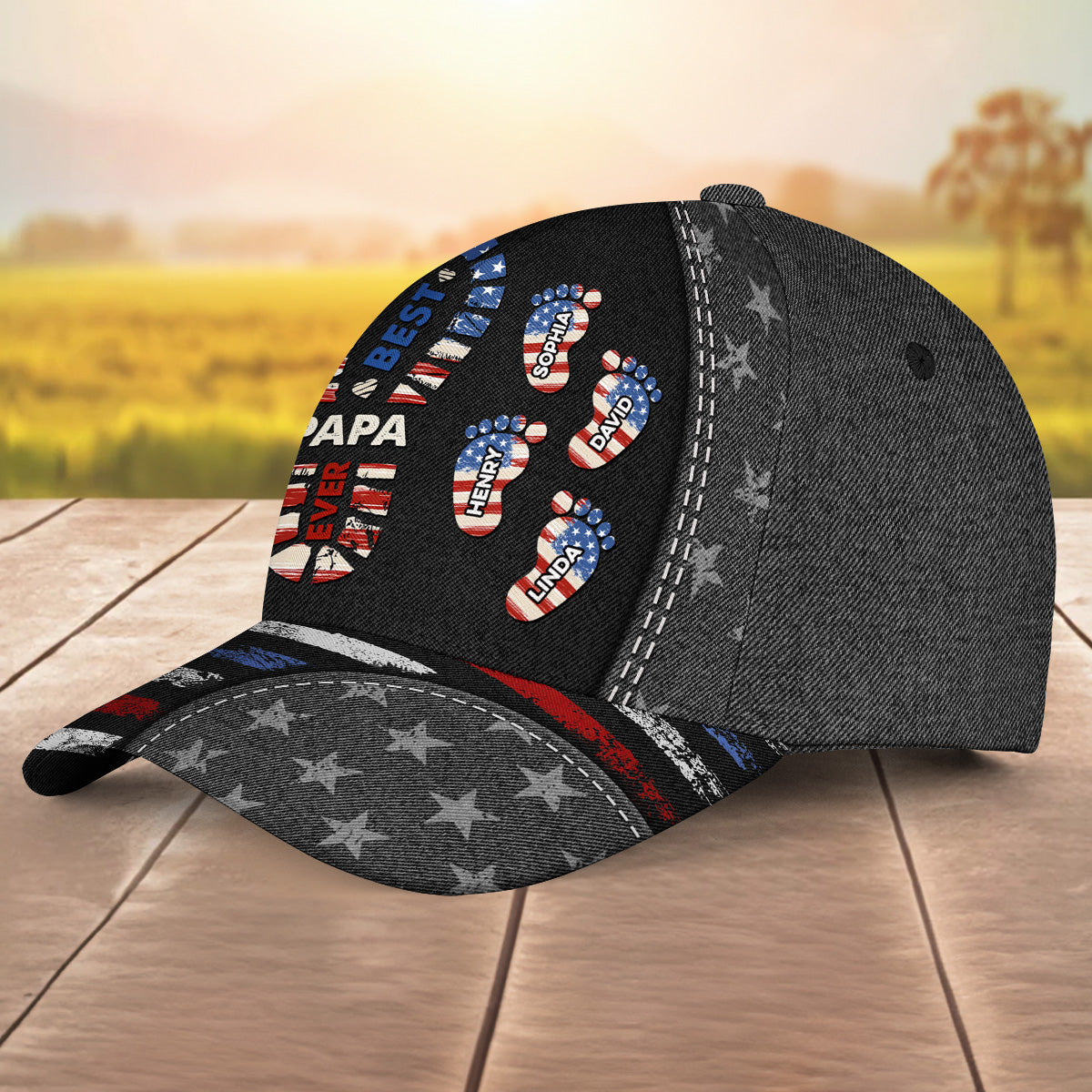 Best Papa Ever Version 2 - Personalized Classic Cap