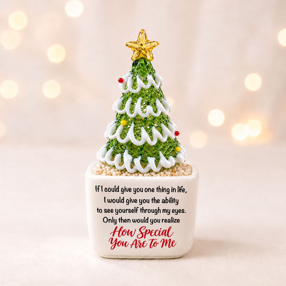 How Special You Are - Personalized Glass Christmas Tree