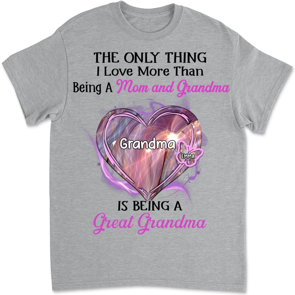 Custom Christmas & Birthday Gift for Grandma • Being A Great Grandma - Personalized Shirt