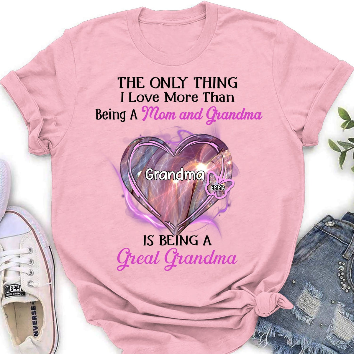 Custom Christmas & Birthday Gift for Grandma • Being A Great Grandma - Personalized Shirt