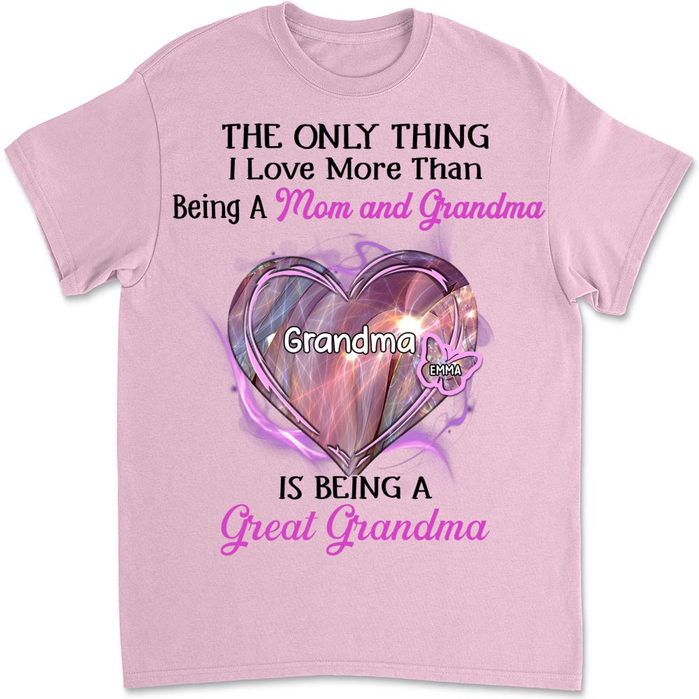 Custom Christmas & Birthday Gift for Grandma • Being A Great Grandma - Personalized Shirt