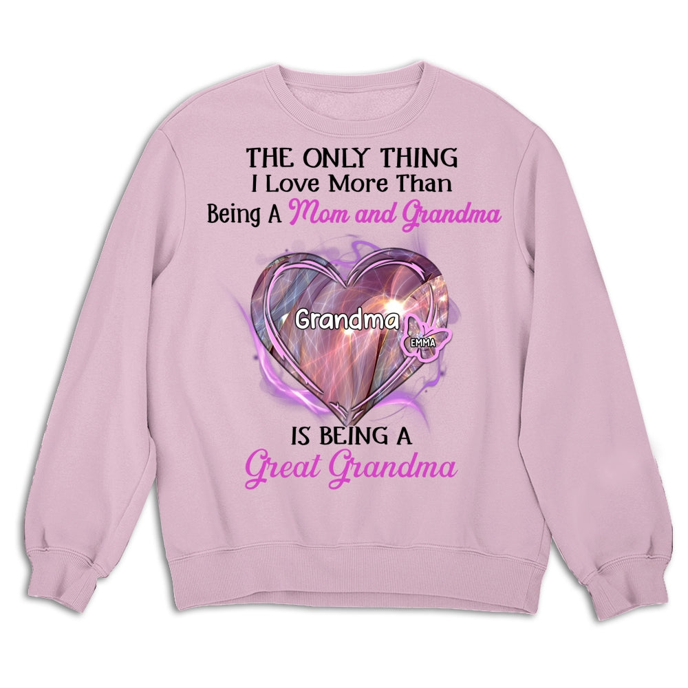 Custom Christmas & Birthday Gift for Grandma • Being A Great Grandma - Personalized Shirt