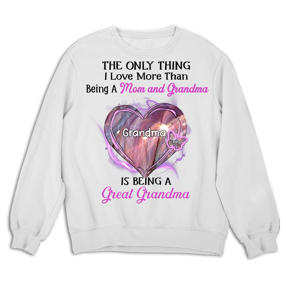 Custom Christmas & Birthday Gift for Grandma • Being A Great Grandma - Personalized Shirt