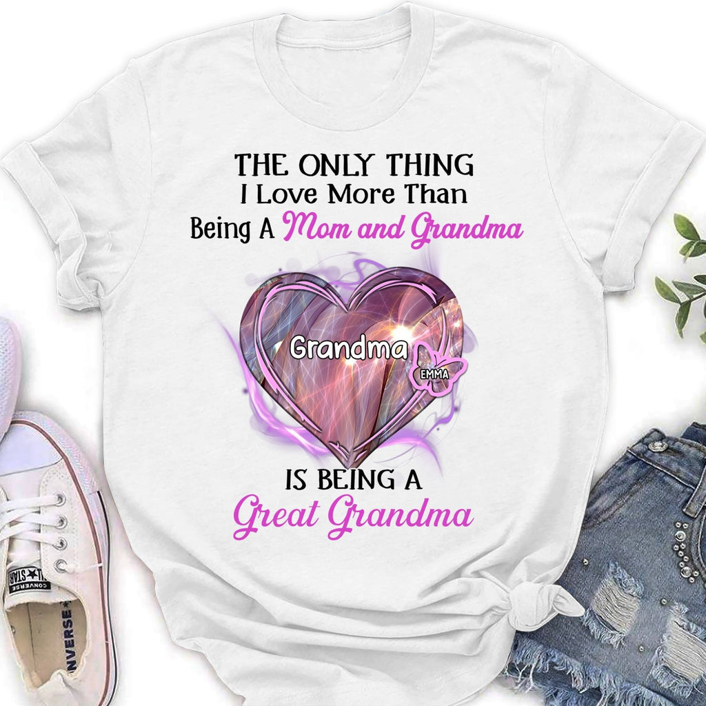 Custom Christmas & Birthday Gift for Grandma • Being A Great Grandma - Personalized Shirt
