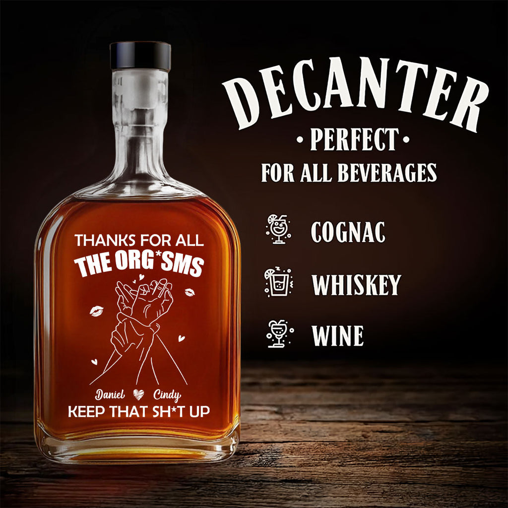 Thanks For All - Personalized Spirits Decanter