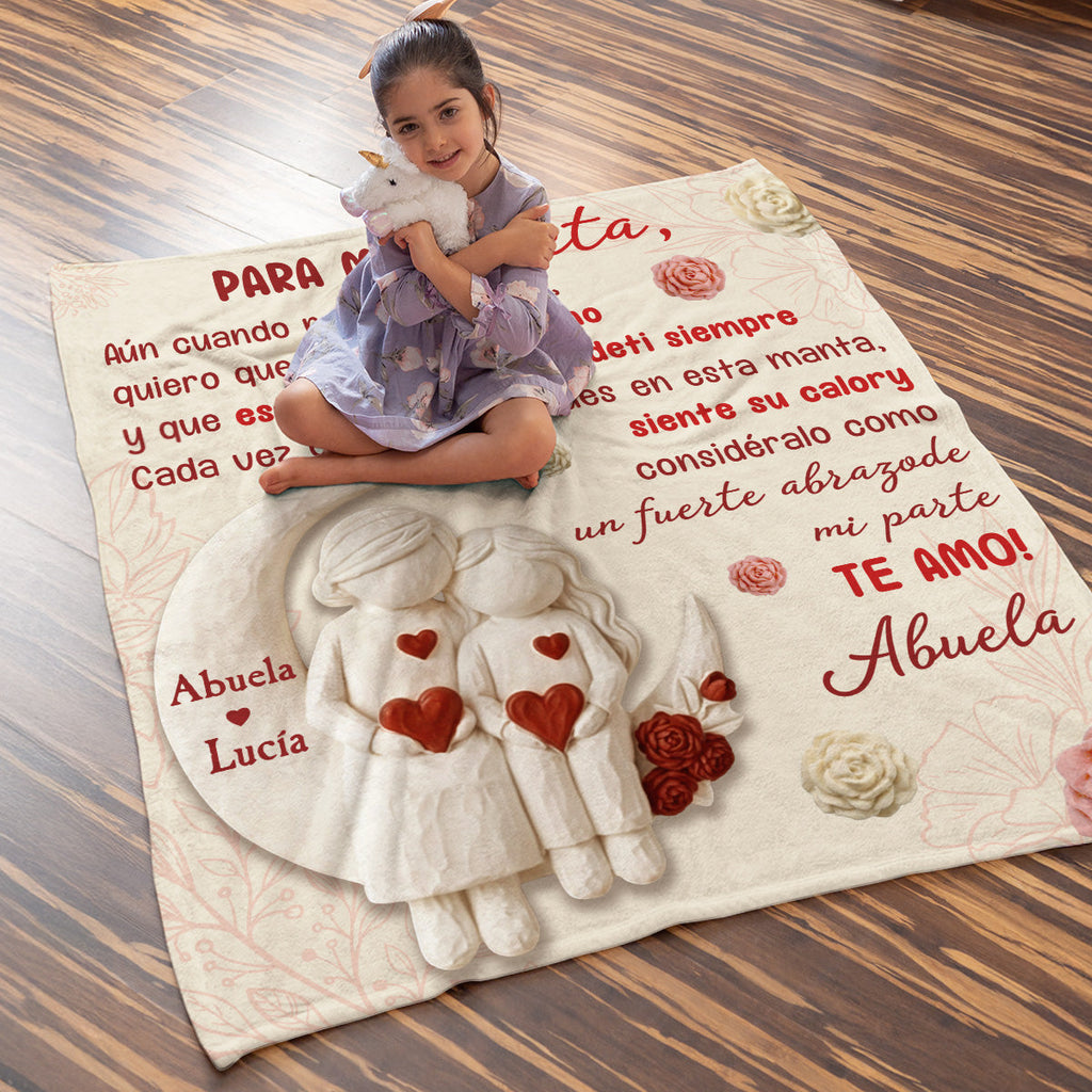 Quiero que sepas cuánto te amo - Manta de lana personalizada