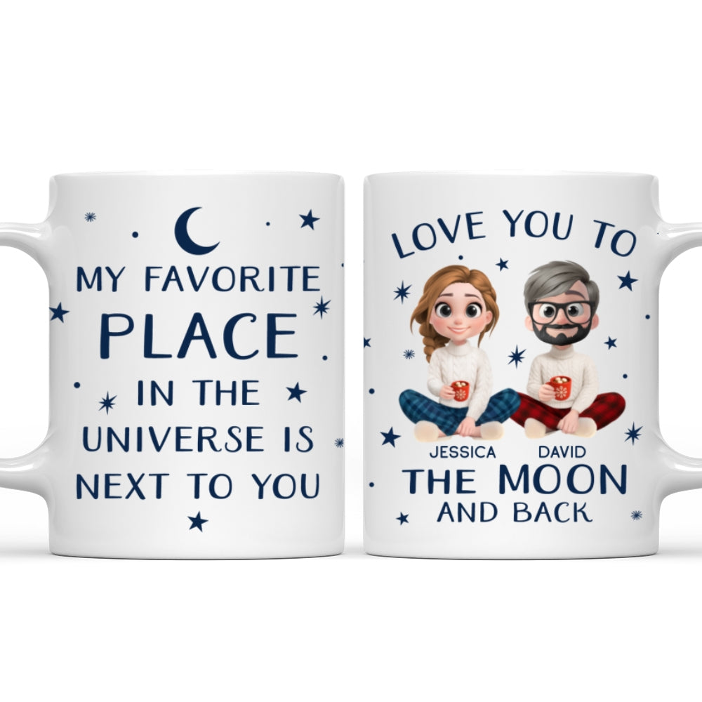 Custom Anniversary Keepsake Gifts For Couple • Happiness Starts By Your Side - Personalized Coffee Mug