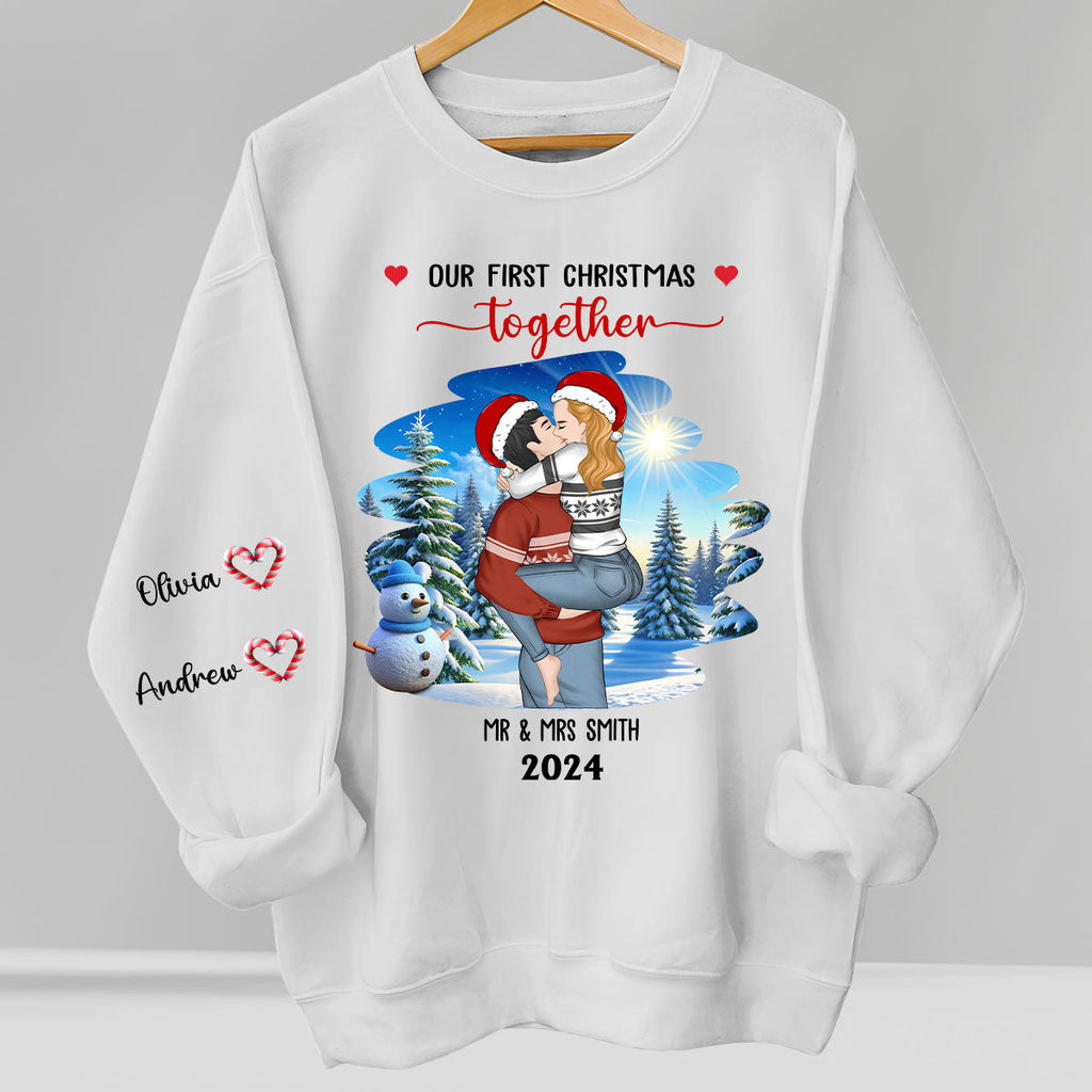 First Christmas Couple - Personalized Sweatshirt