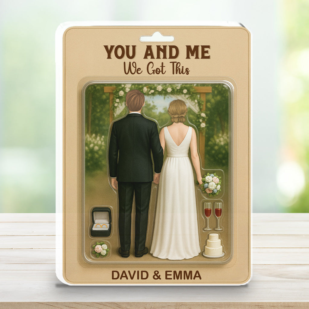 Custom Decor for Husband, Gift for Him • Together Forever Figure - Personalized Acrylic Plaque