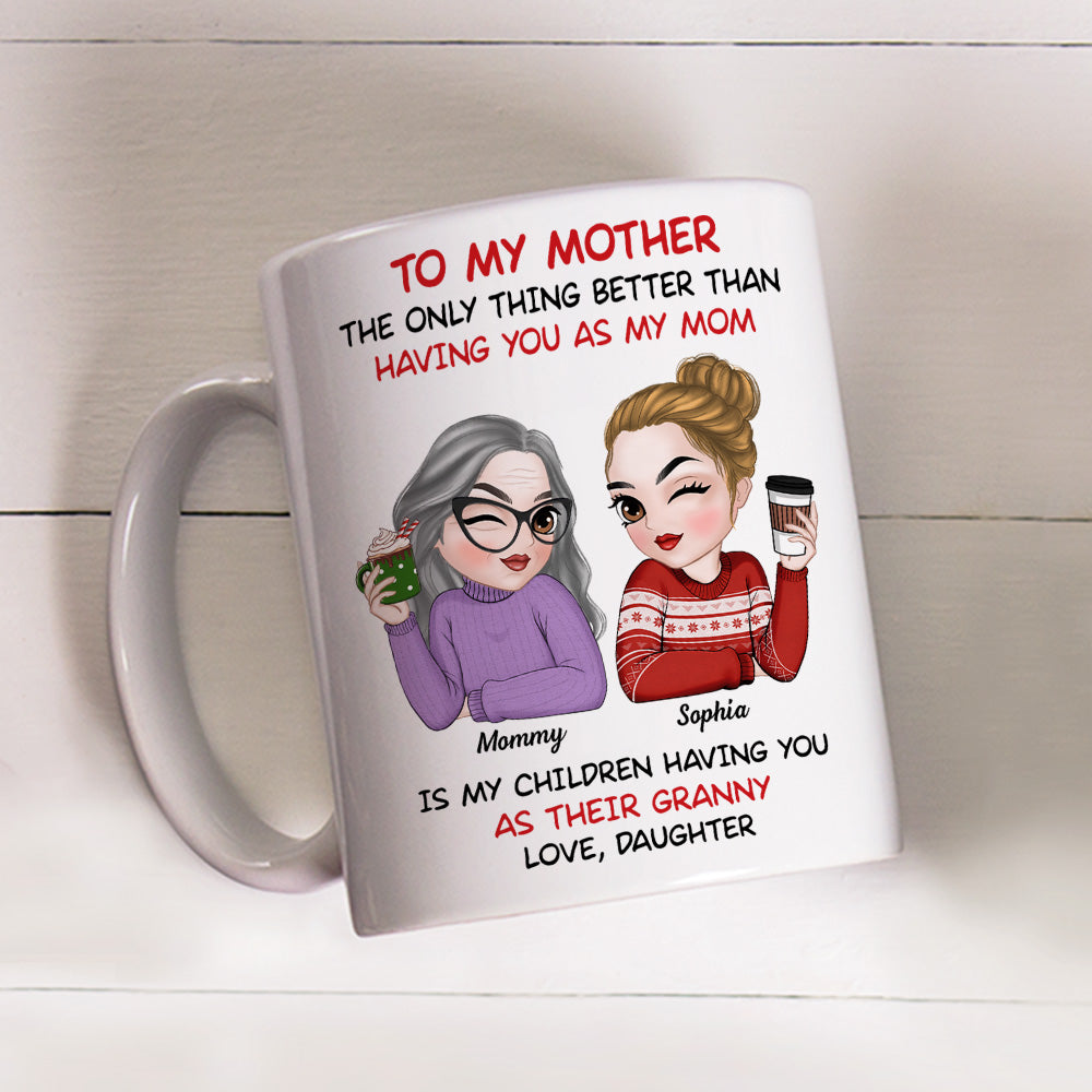 Custom Christmas & Birthday Gift for Mom • To My Mother Merry Christmas - Personalized Coffee Mug