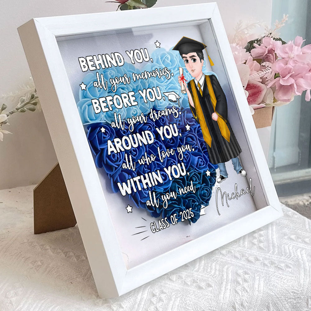 All Your Memories - Personalized Flower Shadow Box