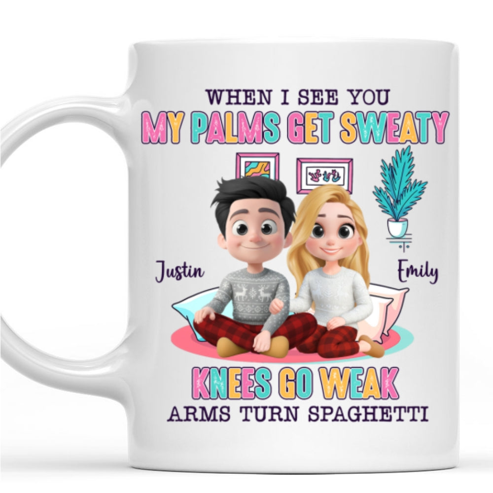 Custom Anniversary Keepsake Gifts For Couple • Love Turns Me Into Lasagna - Personalized Coffee Mug