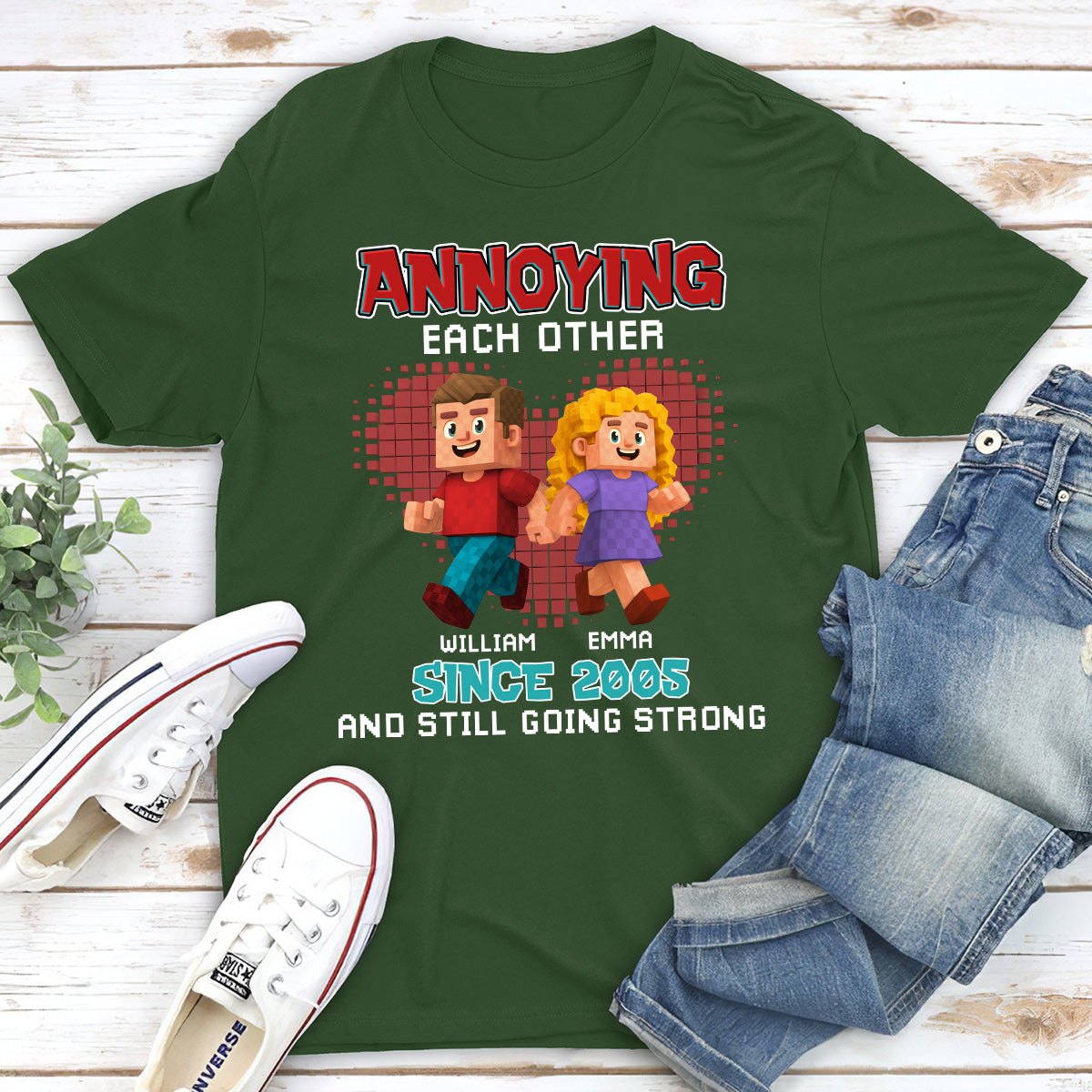 Custom Christmas Anniversary Keepsake Gifts For Husband • In Our World - Personalized Shirt