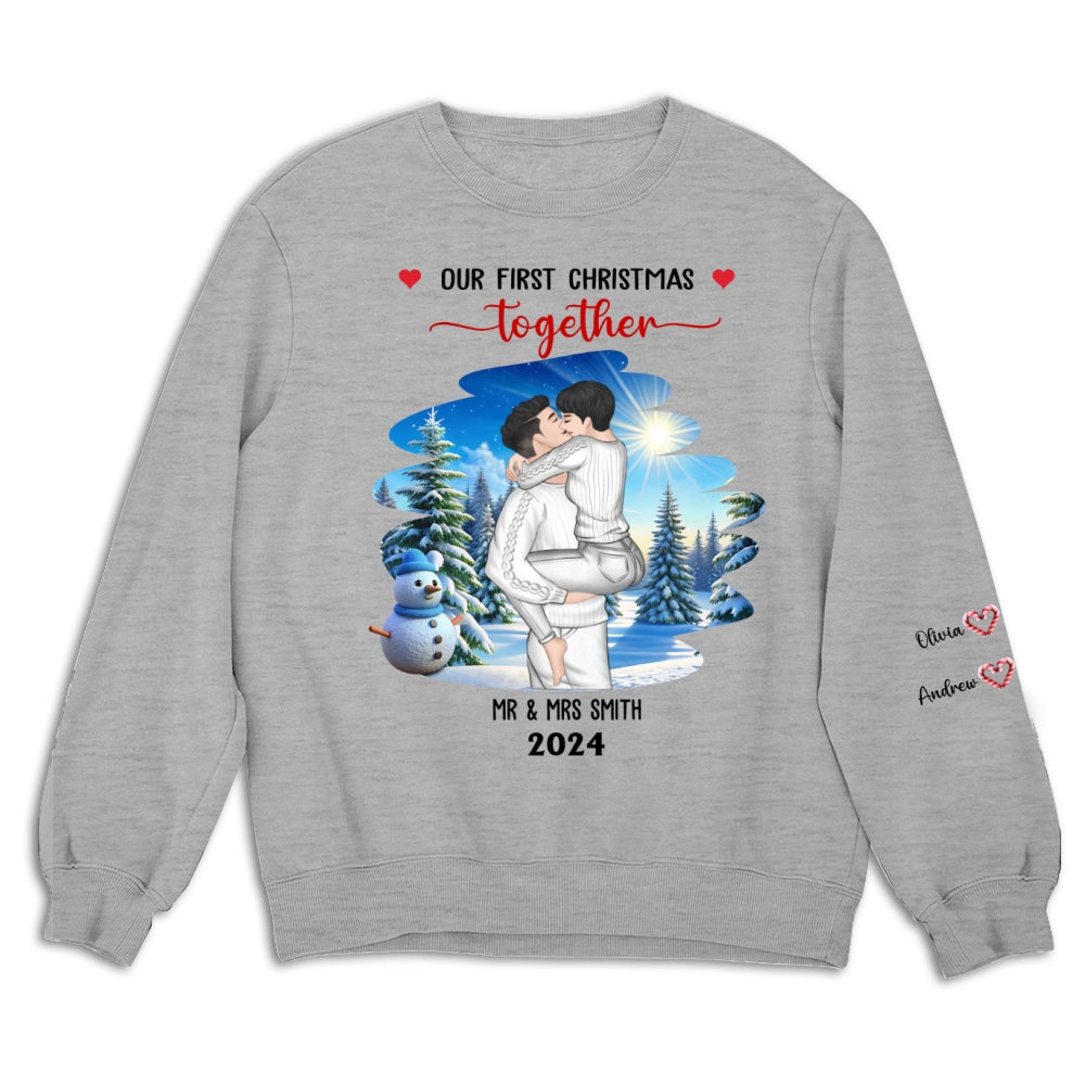 First Christmas Couple - Personalized Sweatshirt