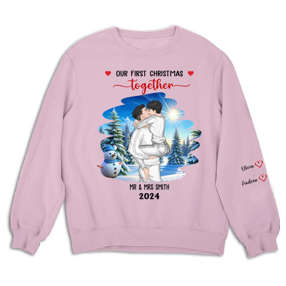 First Christmas Couple - Personalized Sweatshirt