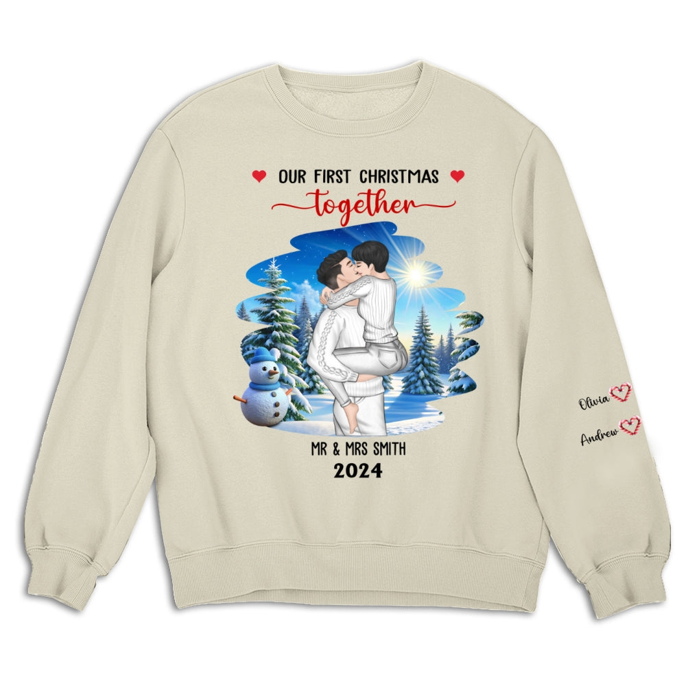 First Christmas Couple - Personalized Sweatshirt