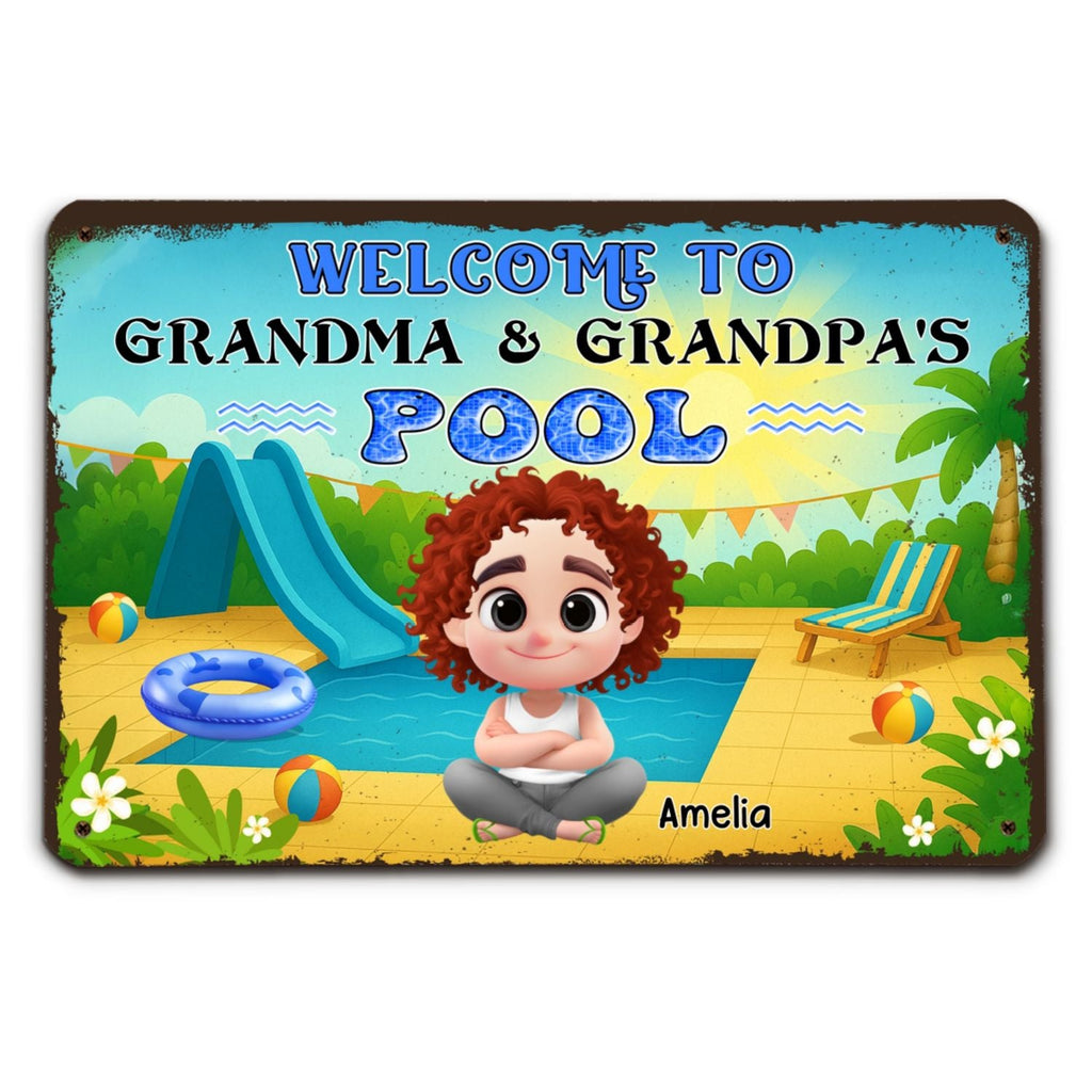 Custom Home & Wall Decor, Birthday & Christmas Gift • Make A Big Splash Here - Personalized Metal Sign