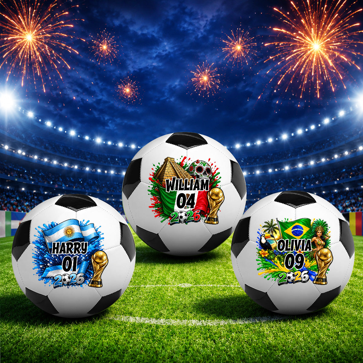 World Football Lover - Personalized Soccer Ball