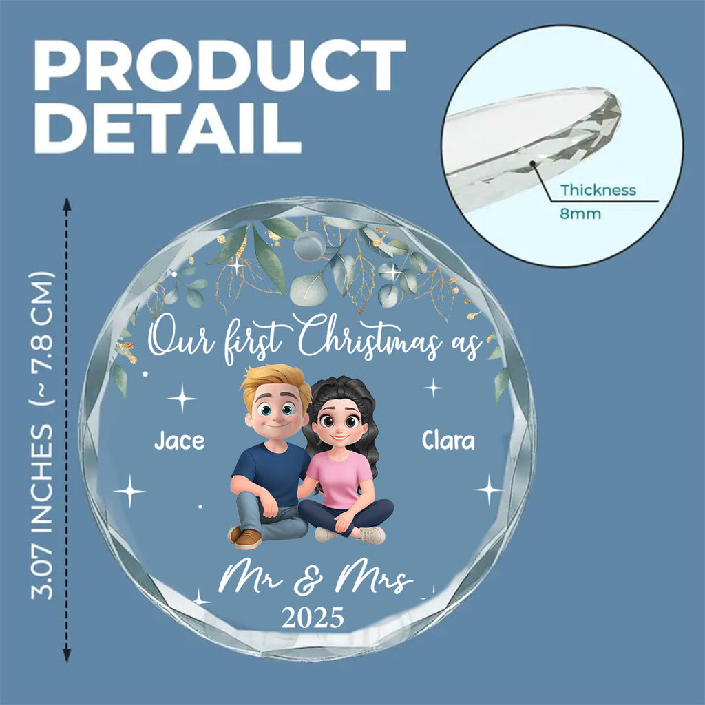 Custom Keepsake Christmas Ornament •  The Best Thing I Found In My Life - Personalized Glass Ornament