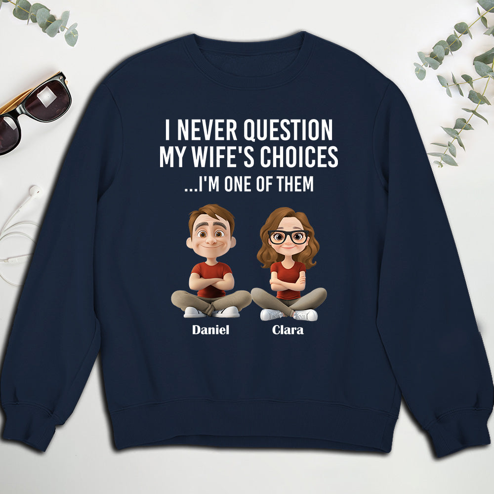 Custom Christmas Anniversary Keepsake Gifts For Husband • My Wife Choices - Personalized Shirt