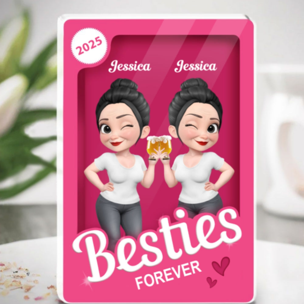 Custom Friendship Decor, Christmas Birthday Gifts For Best Friend • Bestie Forever Box - Personalized Acrylic Plaque