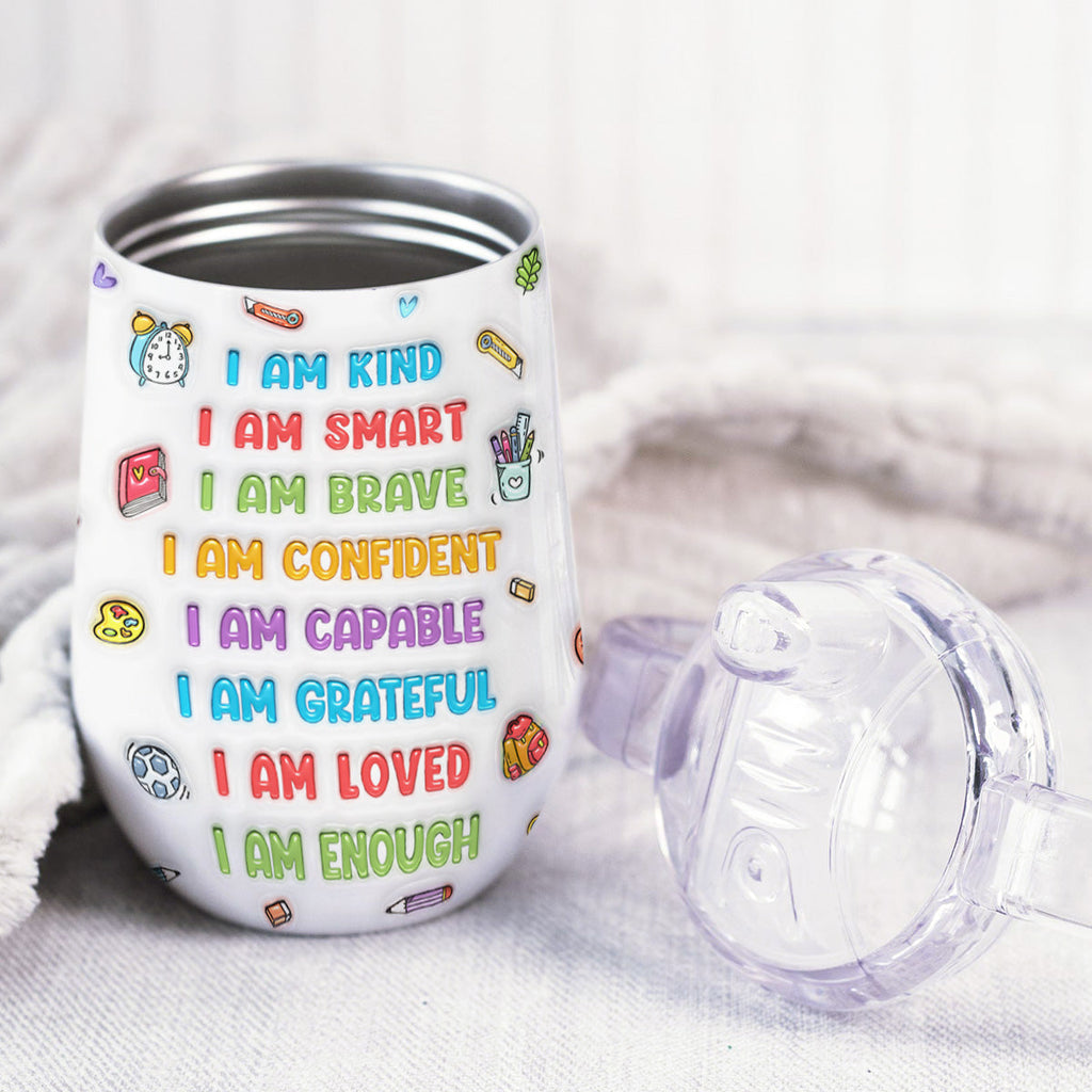 Kind Smart Loved - Personalized Sippy Cup With Handles