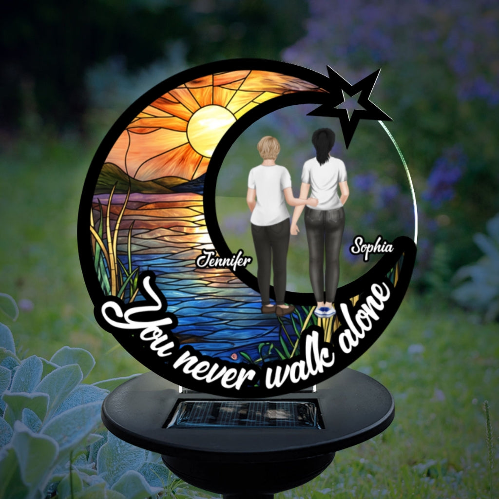 You Never Walk Alone - Personalized Solar Light