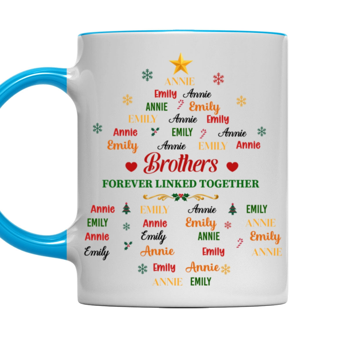 Custom Christmas & Birthday Gift for Brother & Sister • Our Bond Grows With Time - Personalized Accent Mug