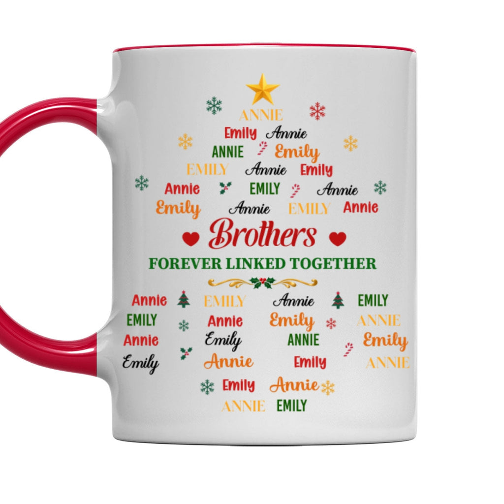 Custom Christmas & Birthday Gift for Brother & Sister • Our Bond Grows With Time - Personalized Accent Mug