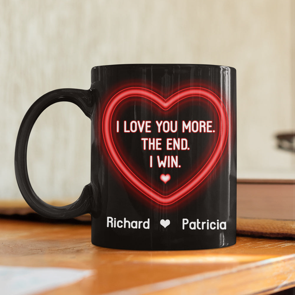 Custom Anniversary Keepsake Gifts For Couple • I Love You More Forever - Personalized Coffee Mug