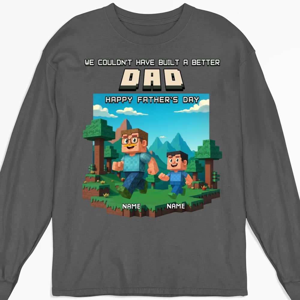 Custom Father's Day, Special Gift for Dad & Grandpa • Built A Better Grandpa - Personalized Shirt