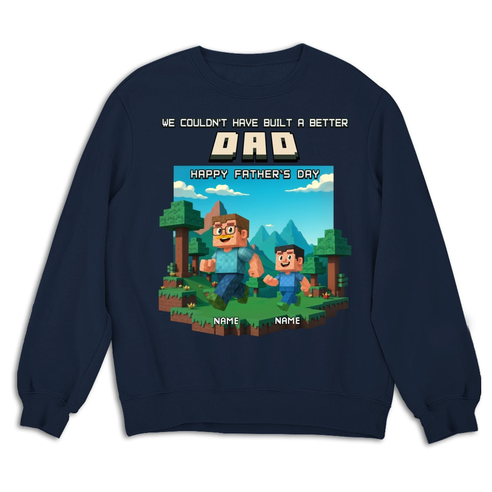 Custom Father's Day, Special Gift for Dad & Grandpa • Built A Better Grandpa - Personalized Shirt