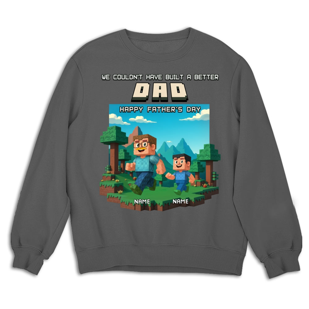 Custom Father's Day, Special Gift for Dad & Grandpa • Built A Better Grandpa - Personalized Shirt