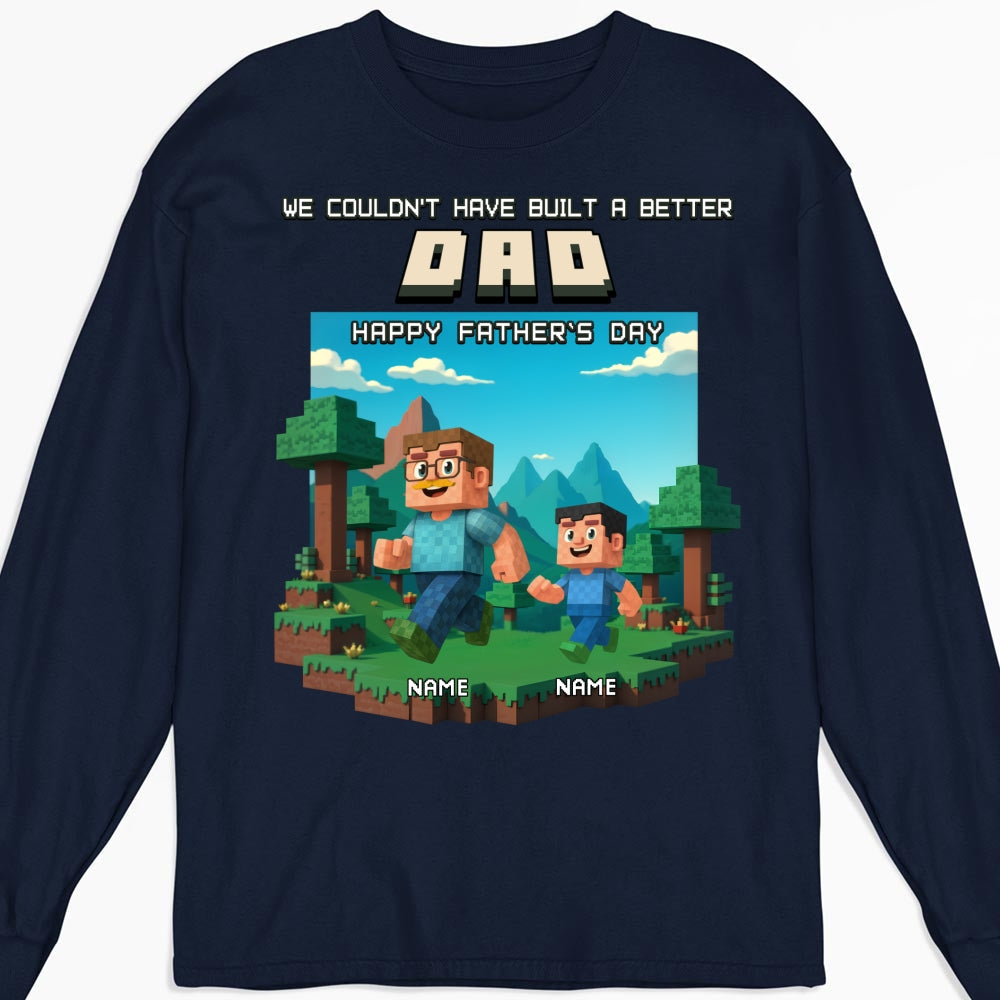 Custom Father's Day, Special Gift for Dad & Grandpa • Built A Better Grandpa - Personalized Shirt