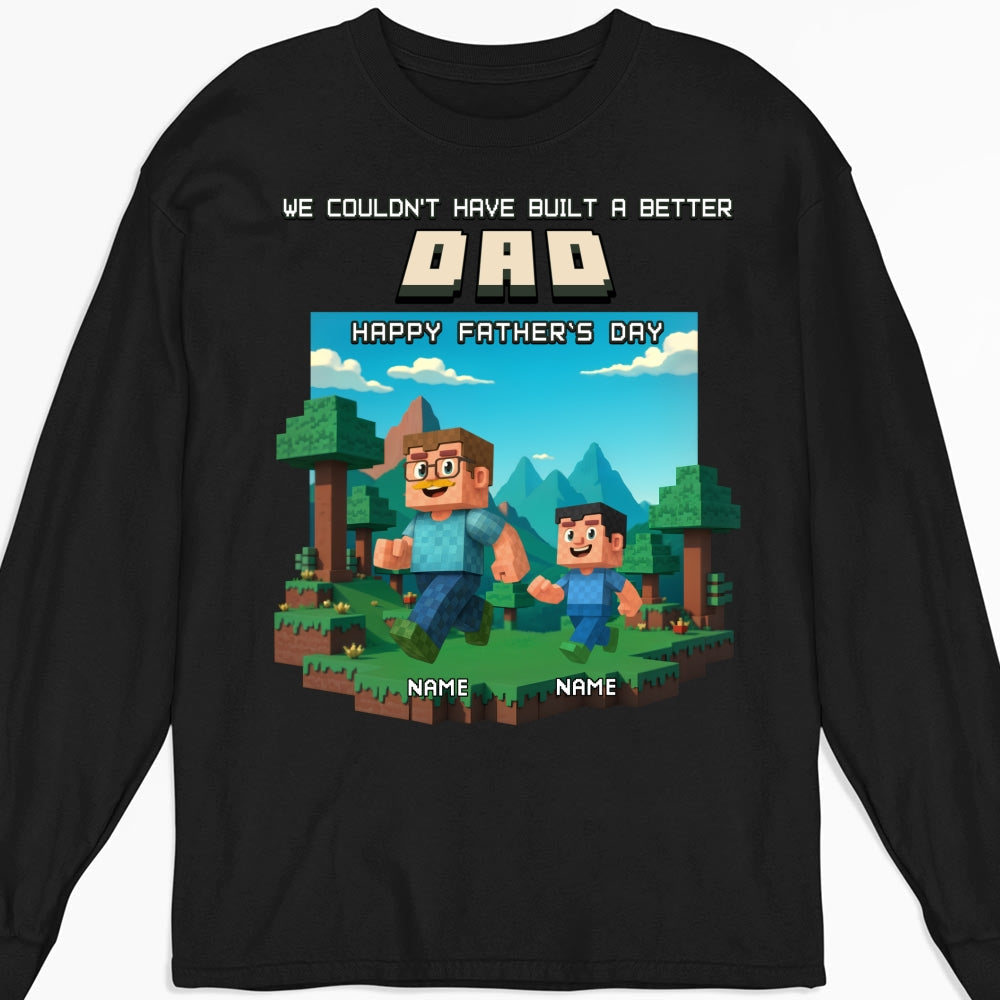 Custom Father's Day, Special Gift for Dad & Grandpa • Built A Better Grandpa - Personalized Shirt