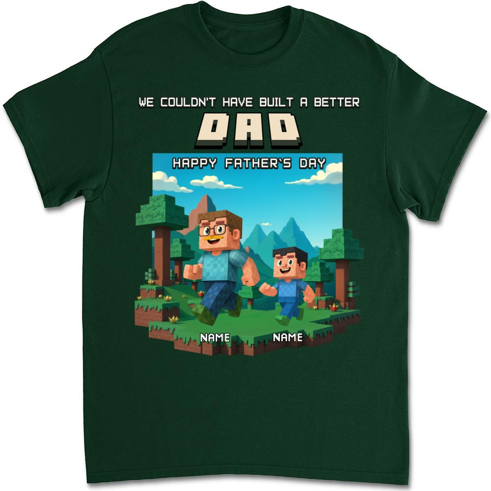 Custom Father's Day, Special Gift for Dad & Grandpa • Built A Better Grandpa - Personalized Shirt