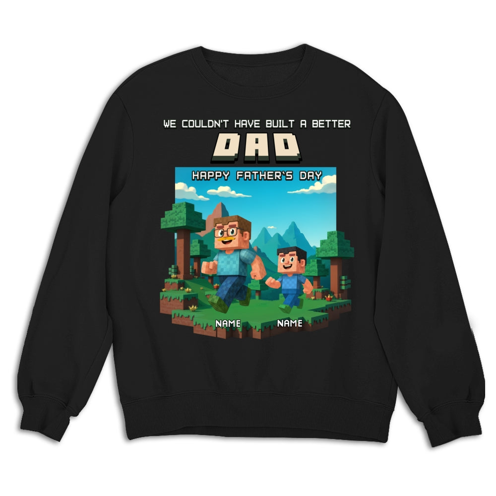 Custom Father's Day, Special Gift for Dad & Grandpa • Built A Better Grandpa - Personalized Shirt
