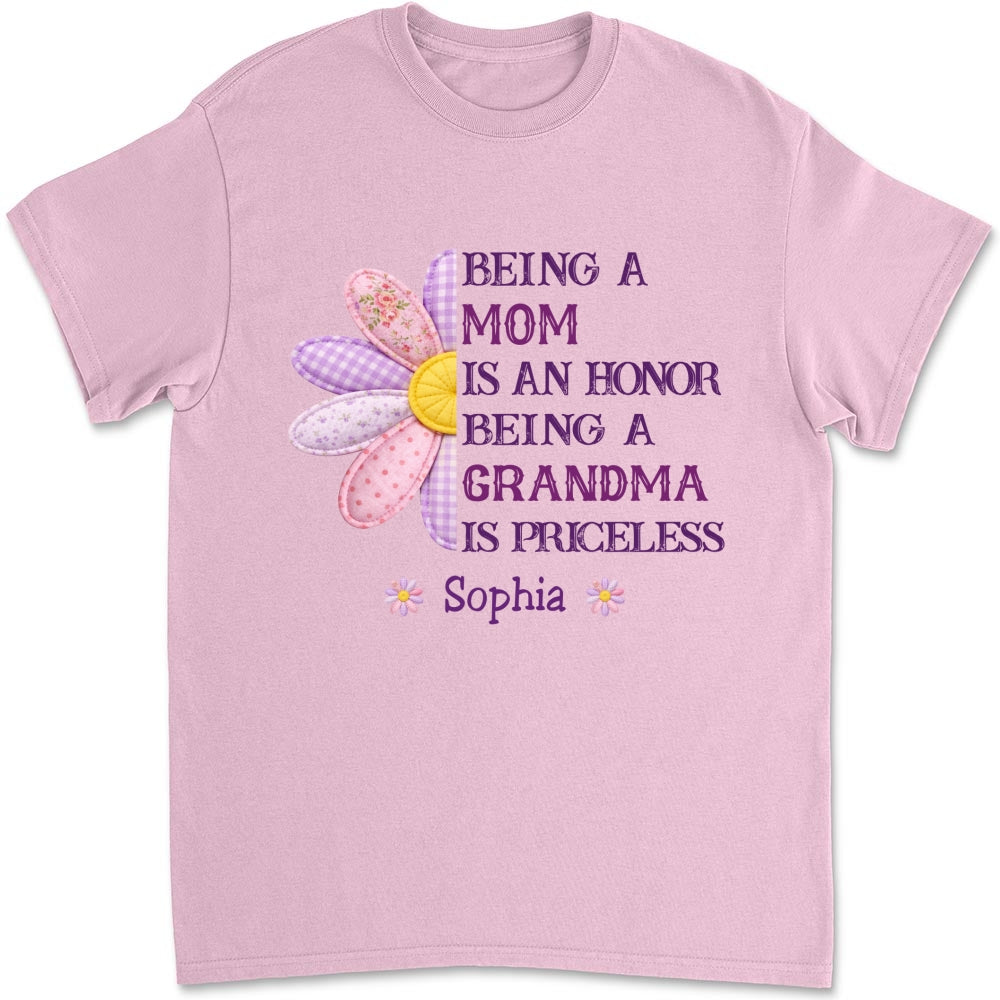 Custom Mother's Day Gift for Mom & Grandma • Being A Grandma - Personalized Shirt