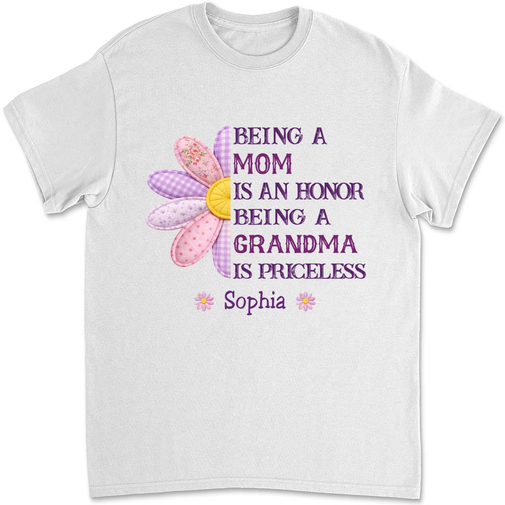 Custom Mother's Day Gift for Mom & Grandma • Being A Grandma - Personalized Shirt