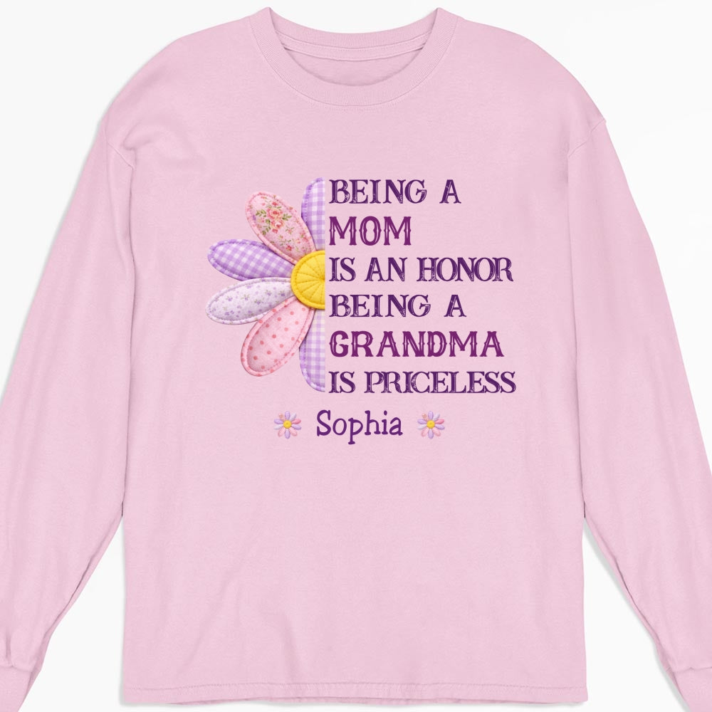 Custom Mother's Day Gift for Mom & Grandma • Being A Grandma - Personalized Shirt