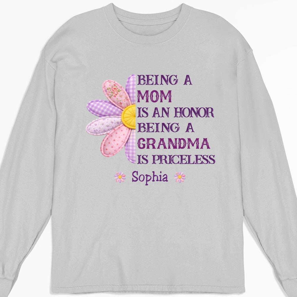Custom Mother's Day Gift for Mom & Grandma • Being A Grandma - Personalized Shirt