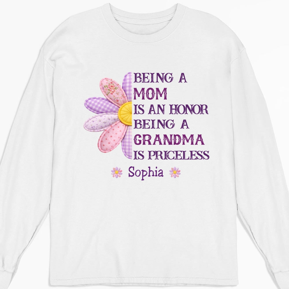 Custom Mother's Day Gift for Mom & Grandma • Being A Grandma - Personalized Shirt