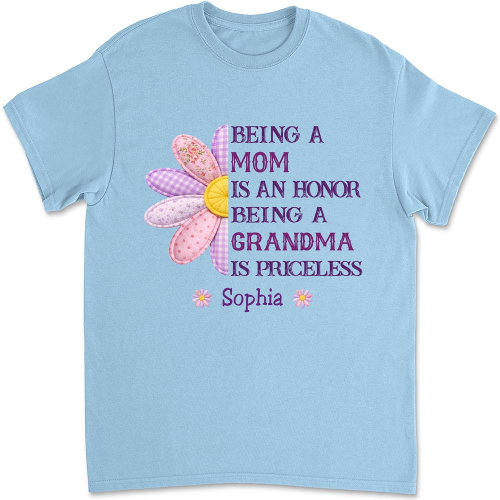 Custom Mother's Day Gift for Mom & Grandma • Being A Grandma - Personalized Shirt