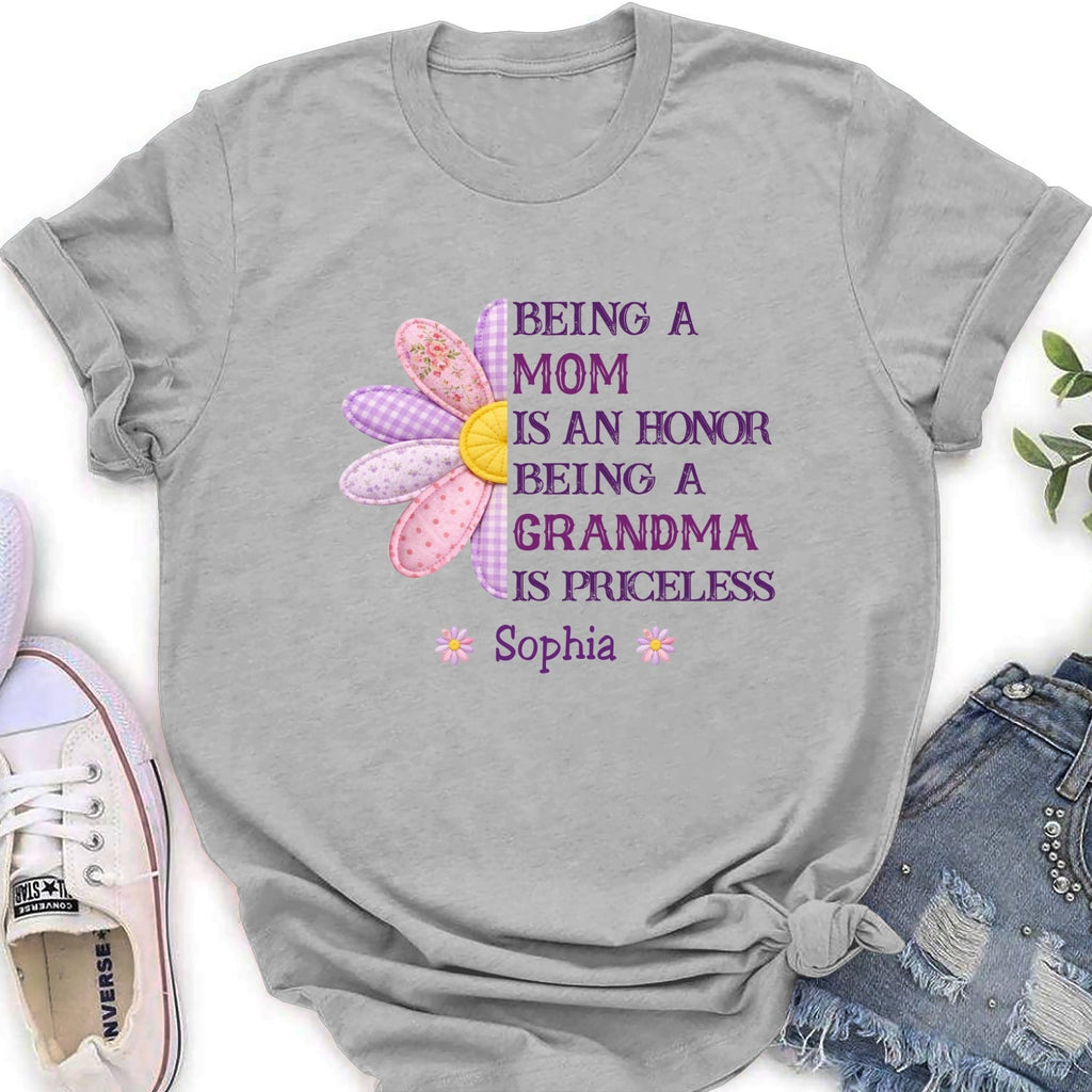 Custom Mother's Day Gift for Mom & Grandma • Being A Grandma - Personalized Shirt