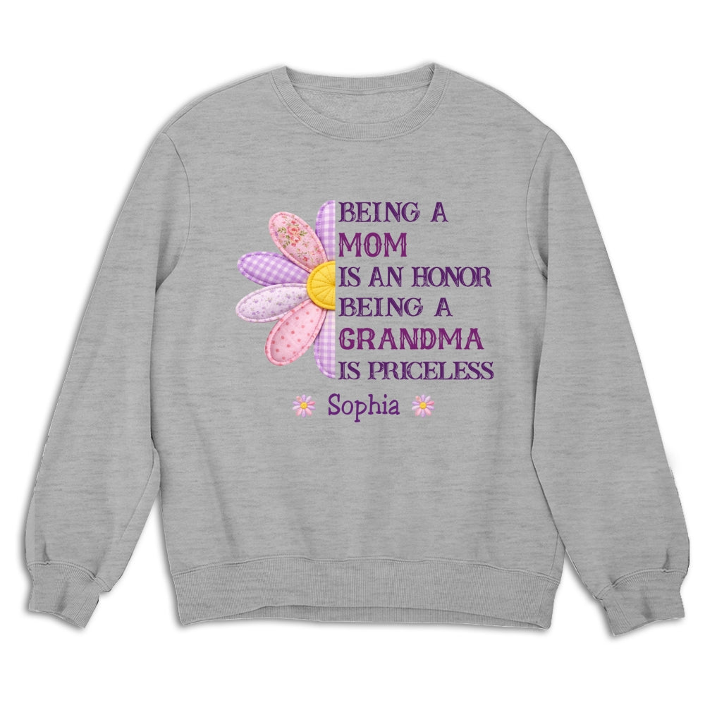 Custom Mother's Day Gift for Mom & Grandma • Being A Grandma - Personalized Shirt